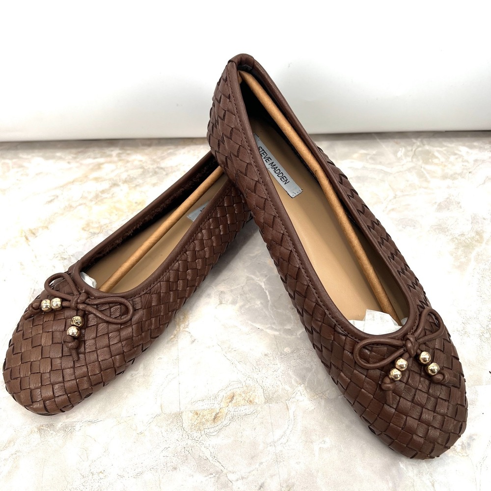 NEW Steve Madden Divy woven ballet flat coastal grandma minimalist quiet luxury